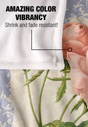 JQ Licensing Love Happiness Joy Flower Silky Touch Super Soft Throw Blanket 152 X 127 cm in White - thumbnail 4