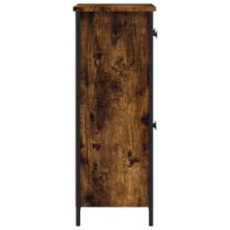 Berkfield Home Sideboard Smoked Oak 70x30x80 cm Engineered Wood in Brown - Size: 70 x 30 x 80 cm - thumbnail 7