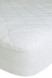 Soak&Sleep Quilted Cotton Deep Mattress Protector in White - Size: King - thumbnail 3