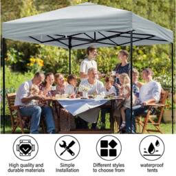 Nordara 3m Gazebo Top Cover Roof white - Size: 0.6m2 - thumbnail 4