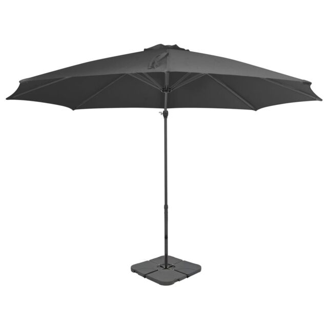 Berkfield Home Outdoor Umbrella with Portable Base Anthracite in Grey - image 1