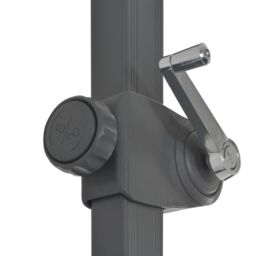 Berkfield Home Outdoor Umbrella with Portable Base Anthracite in Grey - thumbnail 6