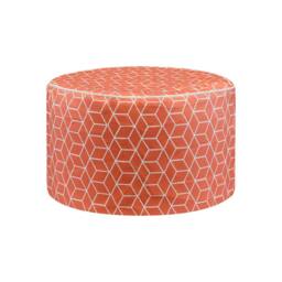 Gardenwize Inflatable Outdoor Ottoman Pouf Chair for Camping & Beach in Terracotta - thumbnail 1