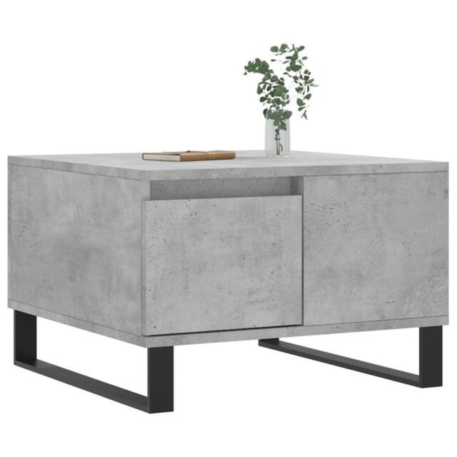 Berkfield Home Modern Coffee Table Concrete Grey 55x55x36.5 cm Engineered Wood - image 1
