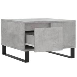 Berkfield Home Modern Coffee Table Concrete Grey 55x55x36.5 cm Engineered Wood - thumbnail 6