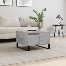 Berkfield Home Modern Coffee Table Concrete Grey 55x55x36.5 cm Engineered Wood - thumbnail 2