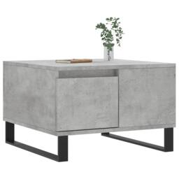 Berkfield Home Modern Coffee Table Concrete Grey 55x55x36.5 cm Engineered Wood - thumbnail 1