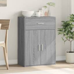 Berkfield Home Sideboard Grey Sonoma 60x30x84 cm Engineered Wood - Size: 60 x 30 x 84 cm - thumbnail 3