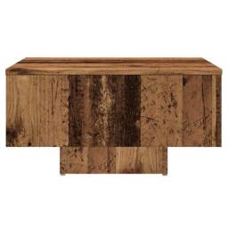Berkfield Home Durable Coffee Table Old Wood 60x60x31.5 cm Engineered Wood in Brown - thumbnail 4
