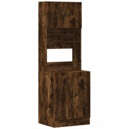 Berkfield Home Kitchen Cabinet Smoked Oak 60x50x180 cm Engineered Wood in Brown - Size: 60 x 50 x 180 cm - thumbnail 2