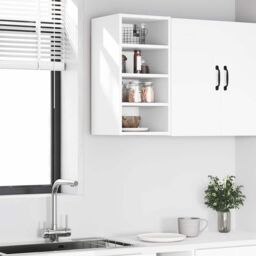 Berkfield Home Hanging Cabinet White 30x29.5x60 cm Engineered Wood - thumbnail 3