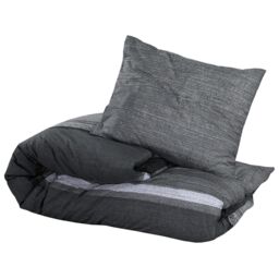 Berkfield Home Duvet Cover Set Dark Grey 240x220 cm Cotton - thumbnail 3