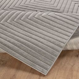 Livabliss Le Mans-Modern Beige Grey White 3D High & Low Pile Textured In- & Outdoor Rug - Size: 160 cm x 220 cm - thumbnail 4