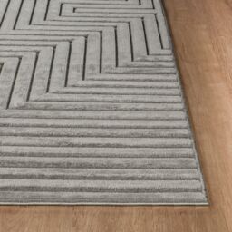 Livabliss Le Mans-Modern Beige Grey White 3D High & Low Pile Textured In- & Outdoor Rug - Size: 160 cm x 220 cm - thumbnail 5