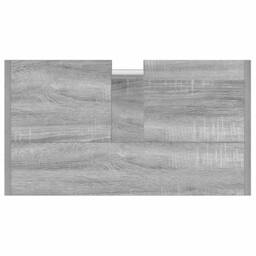 Berkfield Home Stylish Bathroom Cabinet Grey Sonoma 60x33x60 cm Engineered Wood - Size: 60 x 33 x 60 cm - thumbnail 8