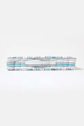 Homescapes Cotton New England Stripes- Floor Cushion in Blue - Size: 40 cm x 40 cm - thumbnail 5