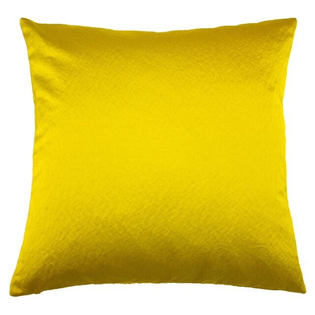 Paoletti Palermo Sateen Cushion in Lemon - Size: 45 cm x 45 cm - image 1