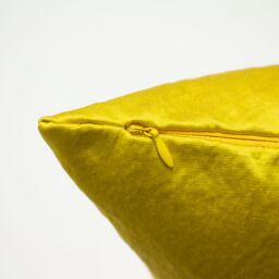 Paoletti Palermo Sateen Cushion in Lemon - Size: 45 cm x 45 cm - thumbnail 4