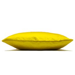 Paoletti Palermo Sateen Cushion in Lemon - Size: 45 cm x 45 cm - thumbnail 2