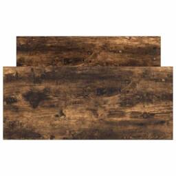 Berkfield Home Bed Frame Smoked Oak 90x190 cm Single Engineered Wood in Brown - thumbnail 5