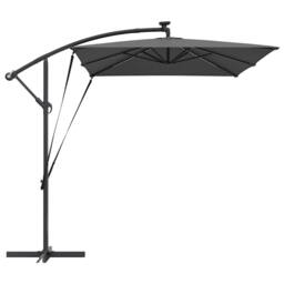 Berkfield Home Cantilever Banana Parasol Anthracite 294 x 200 x 254 cm in Dark Grey - thumbnail 7