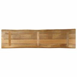 Berkfield Home Table Top Live Edge 180x40x3.8 cm Solid Wood Rough Mango in Brown - thumbnail 5