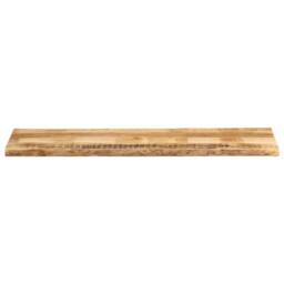 Berkfield Home Table Top Live Edge 180x40x3.8 cm Solid Wood Rough Mango in Brown - thumbnail 3
