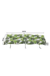 Living and Home 160cm L x 50cm W Banana Leaf Print Button Tufted Lounge Cushion Beach Chair Seat Cushion in Green - Size: 160 cm L x 50 cm W - thumbnail 3
