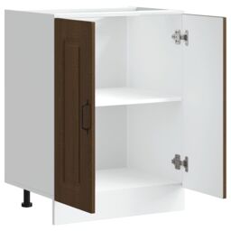 Berkfield Home Sink Base Cabinet Kalmar Brown Oak 60x46x81.5 cm Engineered Wood - thumbnail 5