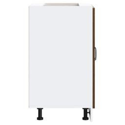Berkfield Home Sink Base Cabinet Kalmar Brown Oak 60x46x81.5 cm Engineered Wood - thumbnail 6