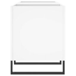 Berkfield Home Record Cabinet White 121x38x48 cm Engineered Wood - Size: 121 x 38 x 48 cm - thumbnail 5