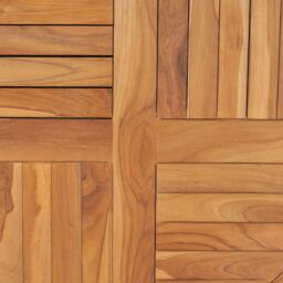 Berkfield Home Table Top Solid Teak Wood Round 2.5 cm 80 cm in Brown - thumbnail 5