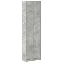 Berkfield Home Wardrobe Concrete Grey 55x25x189 cm Engineered Wood - Size: 55 x 25 x 189 cm - thumbnail 2