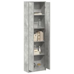 Berkfield Home Wardrobe Concrete Grey 55x25x189 cm Engineered Wood - Size: 55 x 25 x 189 cm - thumbnail 3