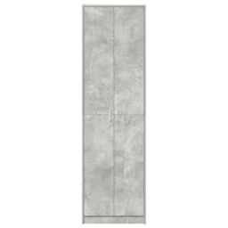 Berkfield Home Wardrobe Concrete Grey 55x25x189 cm Engineered Wood - Size: 55 x 25 x 189 cm - thumbnail 6