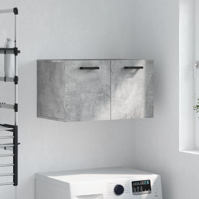 Berkfield Home Wall Cabinet Concrete Grey 60x36.5x35 cm Engineered Wood - image 1