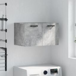 Berkfield Home Wall Cabinet Concrete Grey 60x36.5x35 cm Engineered Wood - thumbnail 1