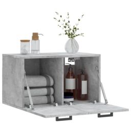 Berkfield Home Wall Cabinet Concrete Grey 60x36.5x35 cm Engineered Wood - thumbnail 4