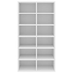 Berkfield Home Shoe Rack White 54x34x100.5 cm Engineered Wood - thumbnail 4