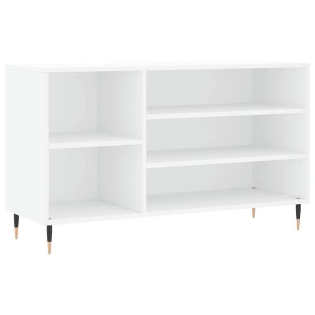 Berkfield Home Shoe Cabinet White 102x36x60 cm Engineered Wood - Size: 102 x 36 x 60 cm