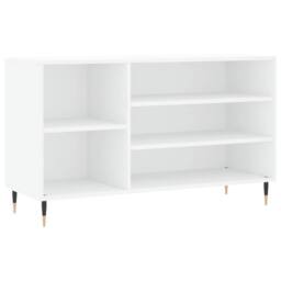 Berkfield Home Shoe Cabinet White 102x36x60 cm Engineered Wood - Size: 102 x 36 x 60 cm - thumbnail 1