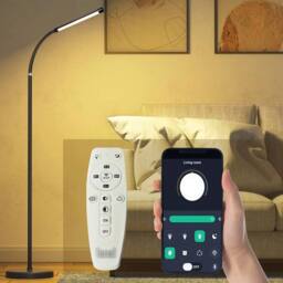 Kelvenix Reading Light Warm Light for Bedroom LED Standing Floor Lamp in Black - thumbnail 9