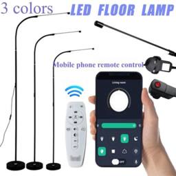 Kelvenix Reading Light Warm Light for Bedroom LED Standing Floor Lamp in Black - thumbnail 3