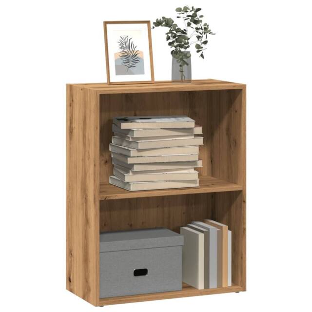 Berkfield Home Bookcase Artisian Oak 60x30x77 cm Engineered Wood in Brown - Size: 60 x 30 x 77 cm - image 1