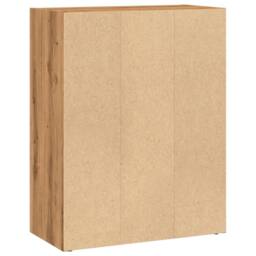 Berkfield Home Bookcase Artisian Oak 60x30x77 cm Engineered Wood in Brown - Size: 60 x 30 x 77 cm - thumbnail 6