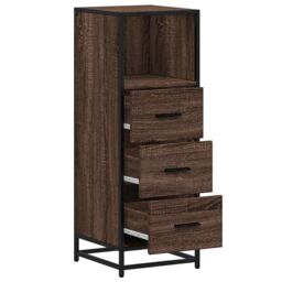 Berkfield Home Bathroom Cabinet Brown Oak 35x37.5x100 cm Engineered Wood - thumbnail 6