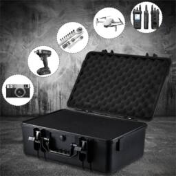 SPETLEK Aluminium Portable Toolbox with Cubed Foam Insert in Black - thumbnail 4
