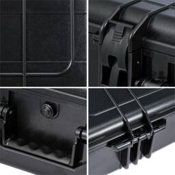 SPETLEK Aluminium Portable Toolbox with Cubed Foam Insert in Black - thumbnail 3