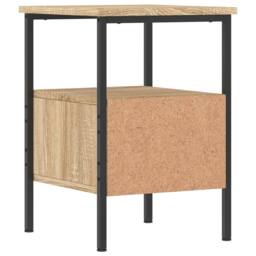 Berkfield Home Bedside Cabinets 2 pcs Sonoma Oak 34x36x50 cm Engineered Wood in Brown - Size: 34 x 36 x 50 cm - thumbnail 9