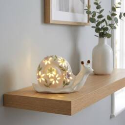 Garden Greatness Floral Light Up Snail Ornament - Size: 1 Pack - thumbnail 1